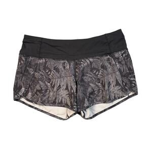 Lululemon Shorts Womens 6 Multi Run Times Floral 3.5 Inch Inseam Brief Lined